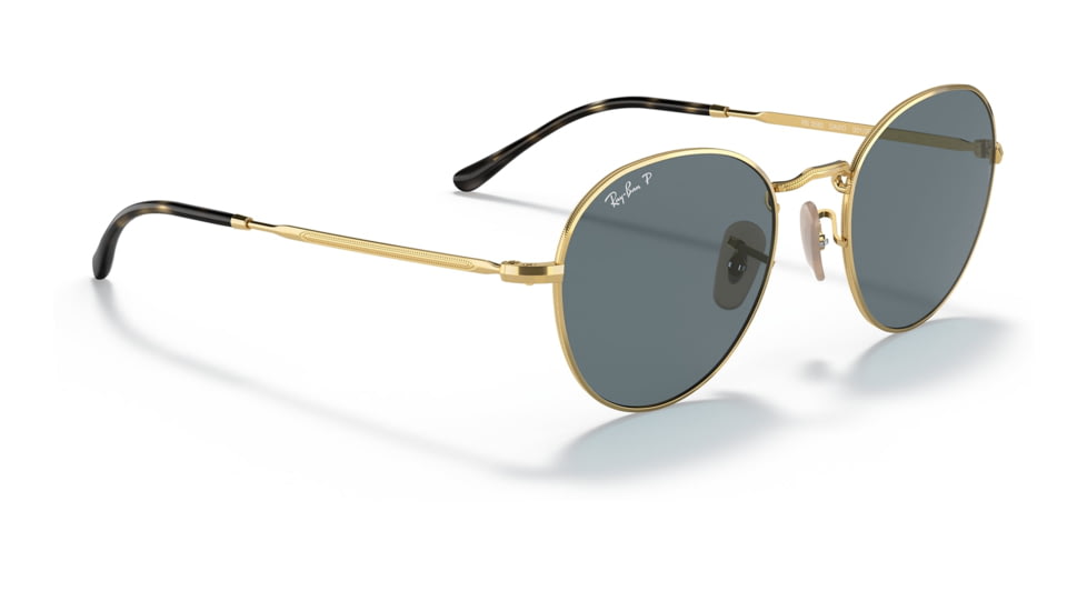 Ray-Ban RB3582 David Sunglasses, Arista Frame, Dark Blue, Polarized, 51, RB3582-001-3R-51