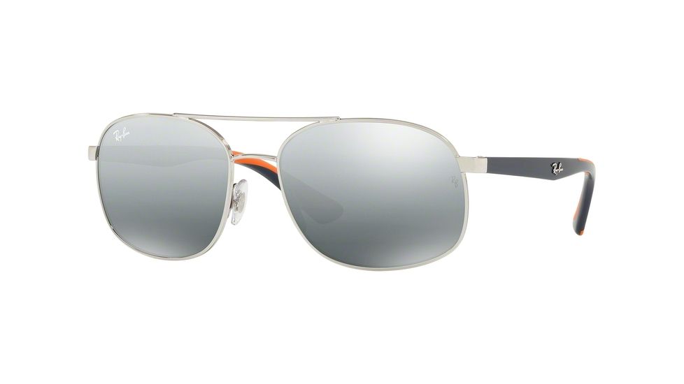 Ray-Ban RB3593 Sunglasses 910188-58 - Silver Frame, Grey Mirror Silver Gradient Lenses
