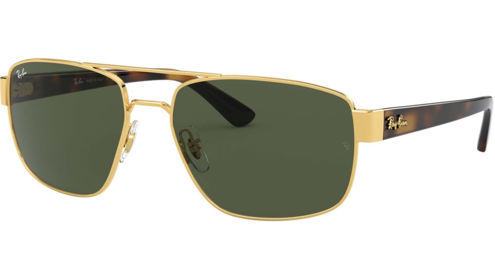Ray-Ban RB3663 Sunglasses, Arista, G-15 Green, 60, RB3663-001-31-60