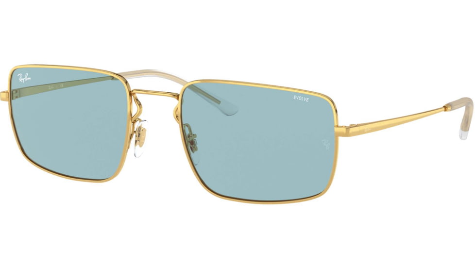 Ray-Ban RB3669 Sunglasses, Arista, Evolve Photo Blue To Violet, 55, RB3669-001-Q2-55