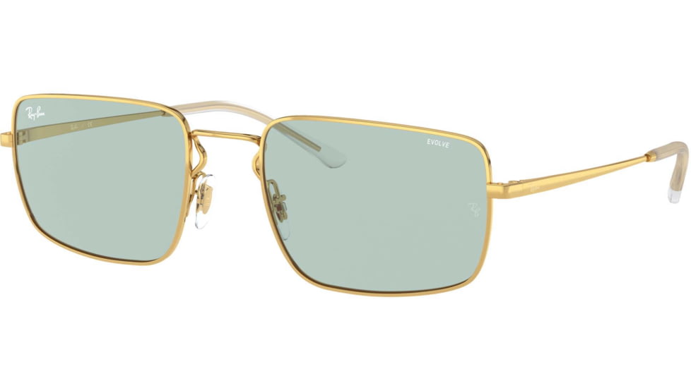 Ray-Ban RB3669 Sunglasses, Arista, Evolve Photo Green To Blue, 55, RB3669-001-Q5-55