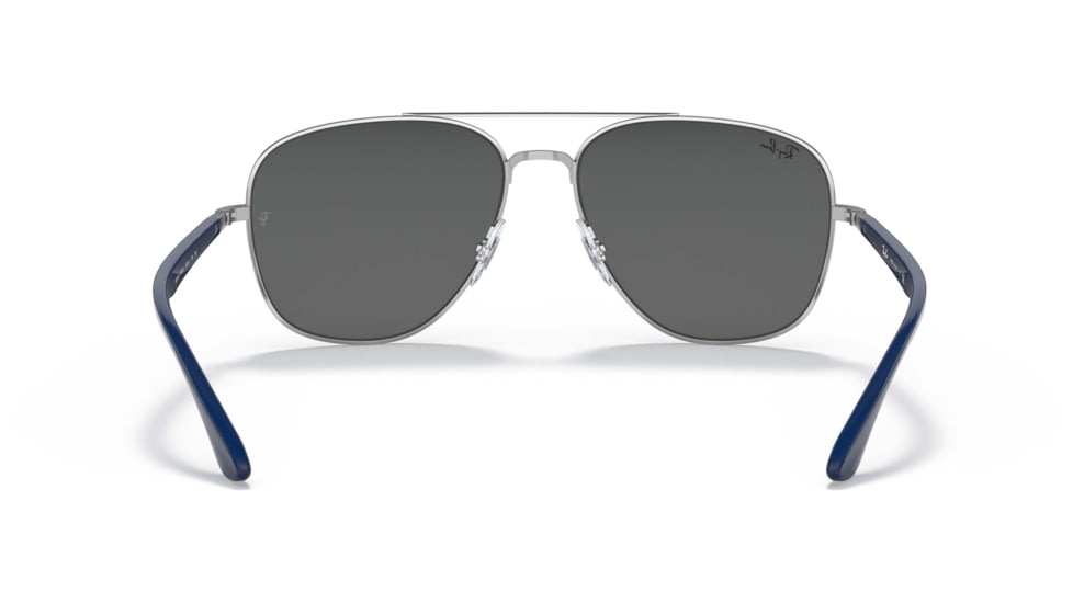 Ray-Ban RB3683 Sunglasses, Dark Grey Lenses, Silver, 56, RB3683-003-B1-56