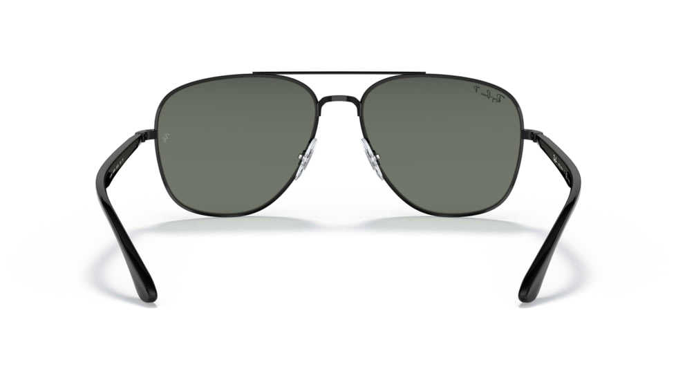 Ray-Ban RB3683 Sunglasses, Polarized Green Lenses, Black, 56, RB3683-002-58-56