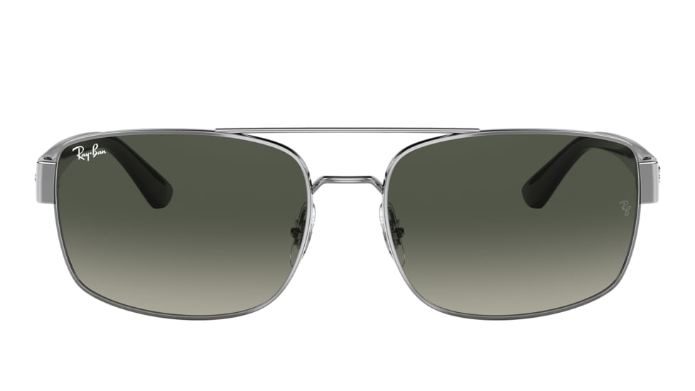 Ray-Ban RB3687 Sunglasses - Mens, Gunmetal Frame, Grey Gradient Lens, 58, RB3687-004-71-58