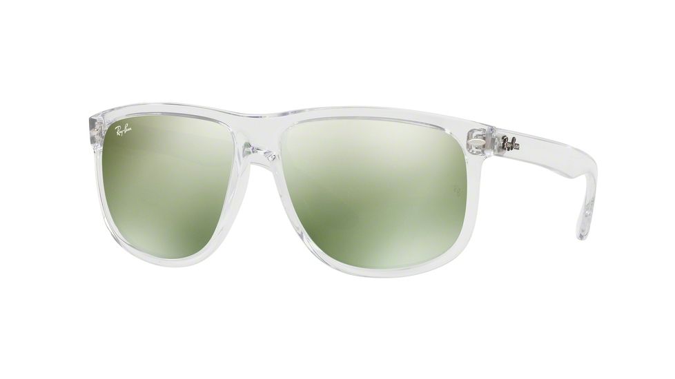 Ray-Ban RB4147 Sunglasses 632530-60 - Trasparent Frame, Green Flash Silver Lenses