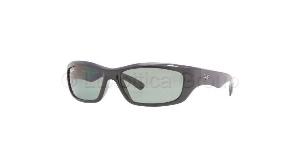 Ray-Ban RB4160 Sunglasses 601/58-6017 - Black Crystal Green Polarized