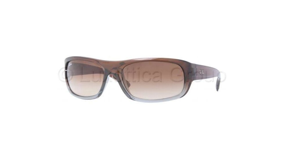 Ray-Ban RB4166 Sunglasses 824/51-6318 - Brown Gradient On Gray T Crystal Brown Gradient
