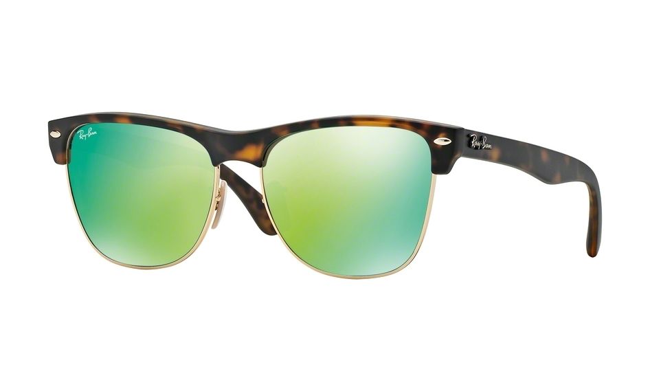 Ray-Ban RB4175 Sunglasses 609219-57 - Matte Havana Frame, Grey Mirror Green Lenses