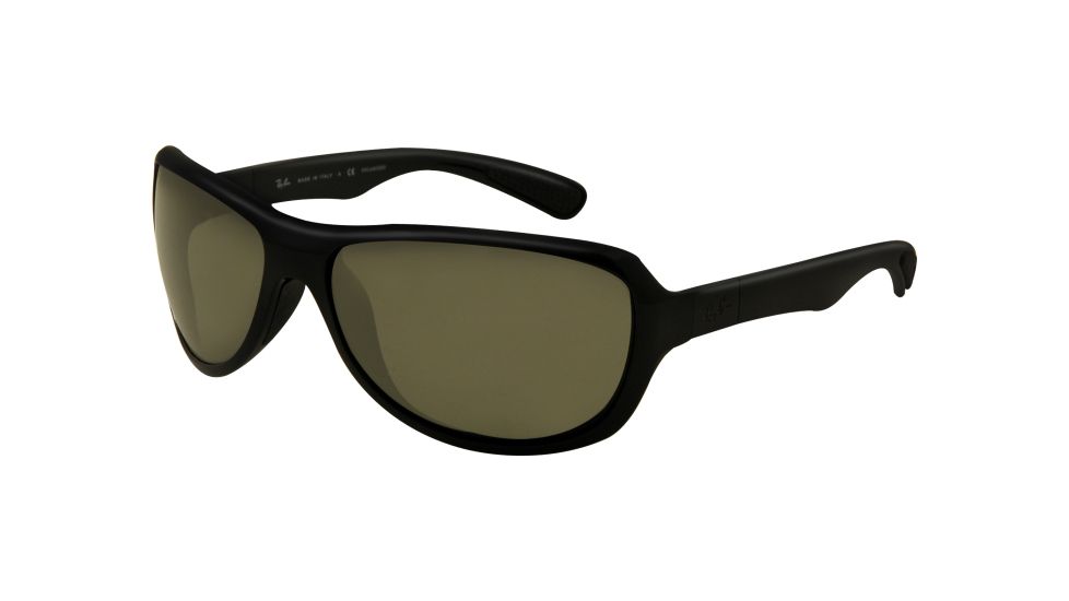 Ray-Ban RB4189 Sunglasses 601/9A-6416 - Black Frame, Green Lenses