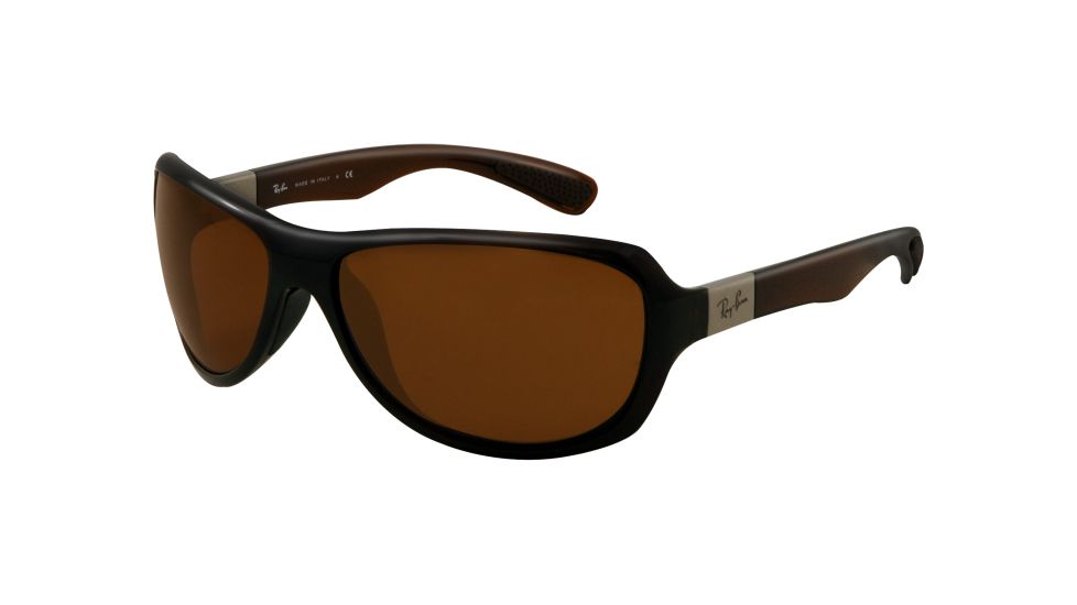 Ray-Ban RB4189 Sunglasses 714/73-6416 - Shiny Brown Frame, Brown Lenses