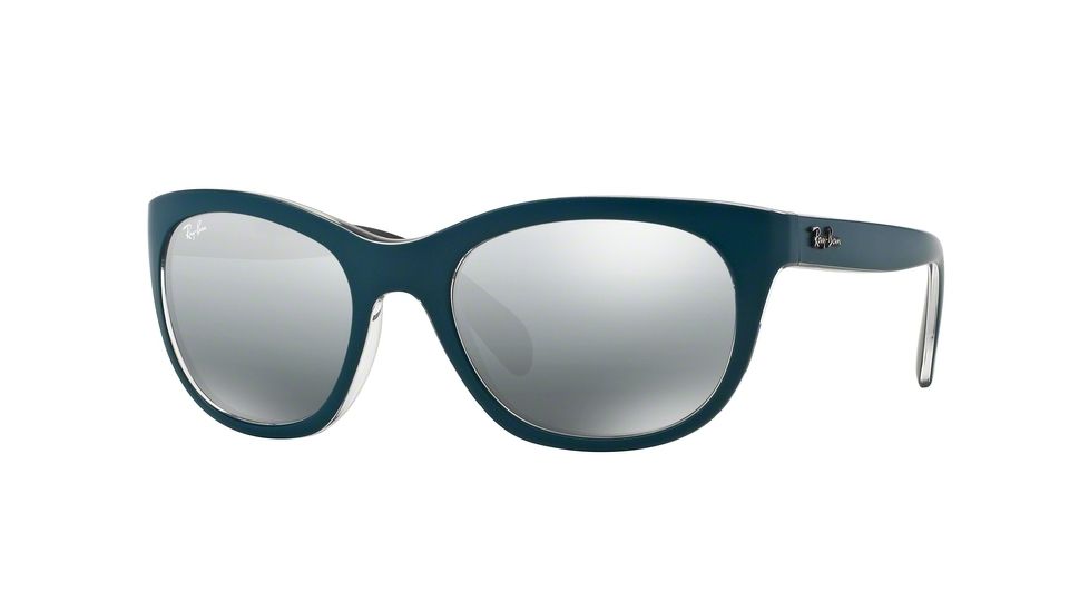 Ray-Ban RB4216 Single Vision Prescription Sunglasses RB4216-619188-56 - Lens Diameter 56 mm, Frame Color Matte Petroleum/grey