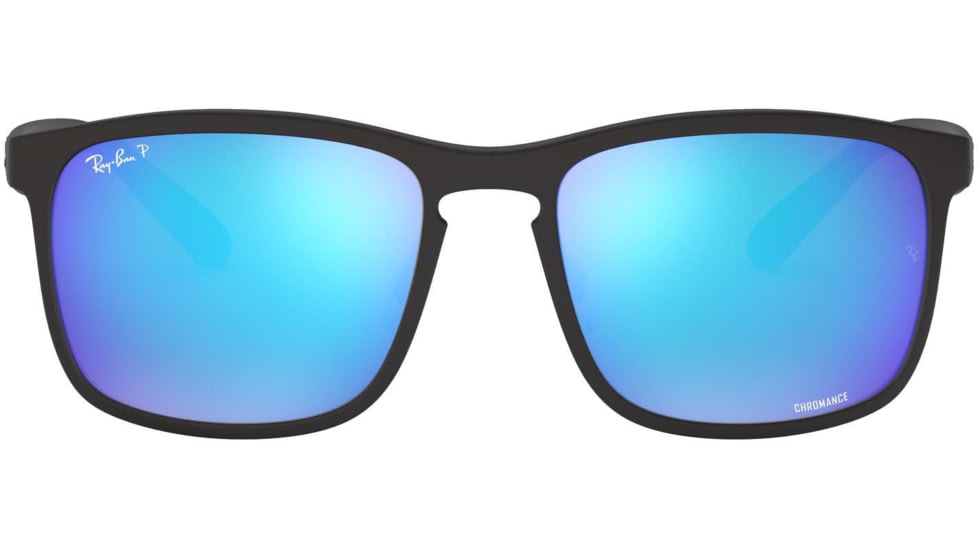 Ray-Ban RB4264 Sunglasses - Men's, Matte Black Frame, Blue Flash Polar Lenses, 601SA1-58