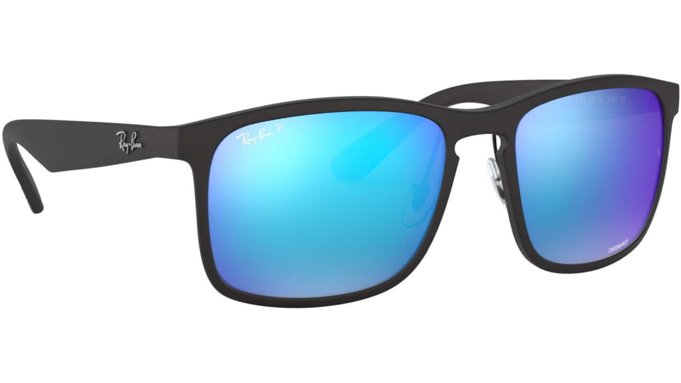 Ray-Ban RB4264 Sunglasses - Men's, Matte Black Frame, Blue Flash Polar Lenses, 601SA1-58