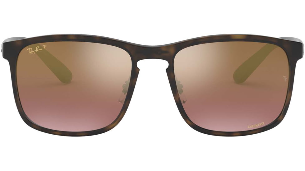 Ray-Ban RB4264 Sunglasses - Men's, Matte Havana Frame, Brown Polar Mirror Gold Lenses, 894/6B-58