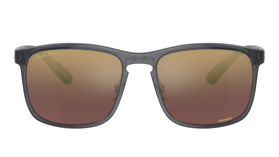 Ray-Ban RB4264 Sunglasses - Mens, Grey Frame, Purple Mirror Gold Polarized Lens, 58, RB4264-876-6B-58