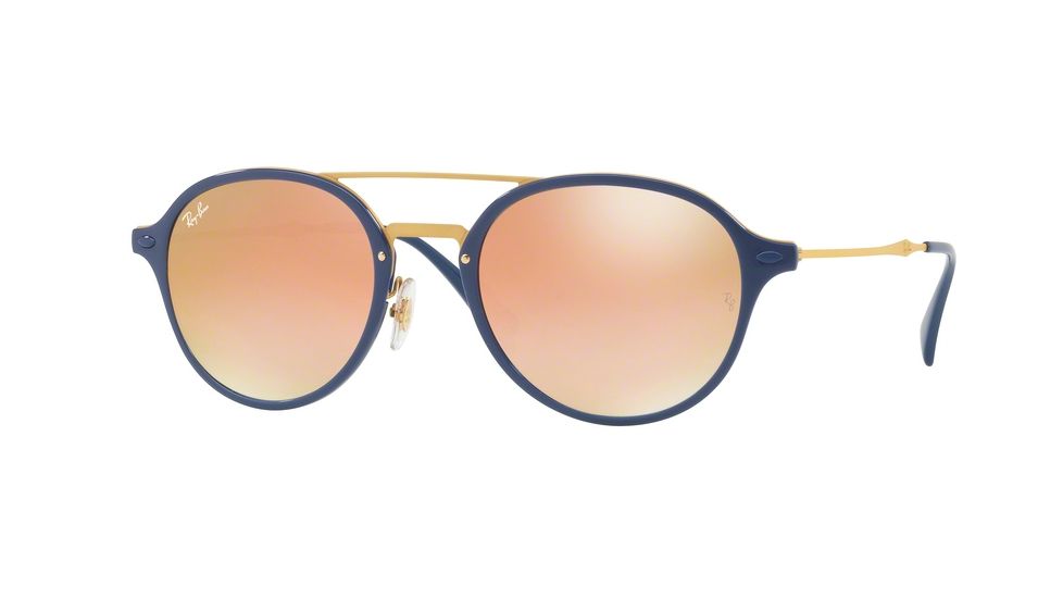 Ray-Ban RB4287 Sunglasses 872/B9-55 - Blue Frame, Green Gradient Brown Mirror Pi Lenses