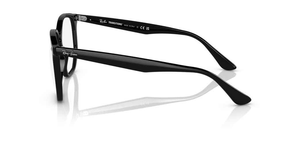 Ray-Ban RB4306 Sunglasses, Black Frame, Photo Clear To Grey Quarz Lens, 54, RB4306-601-M3-54