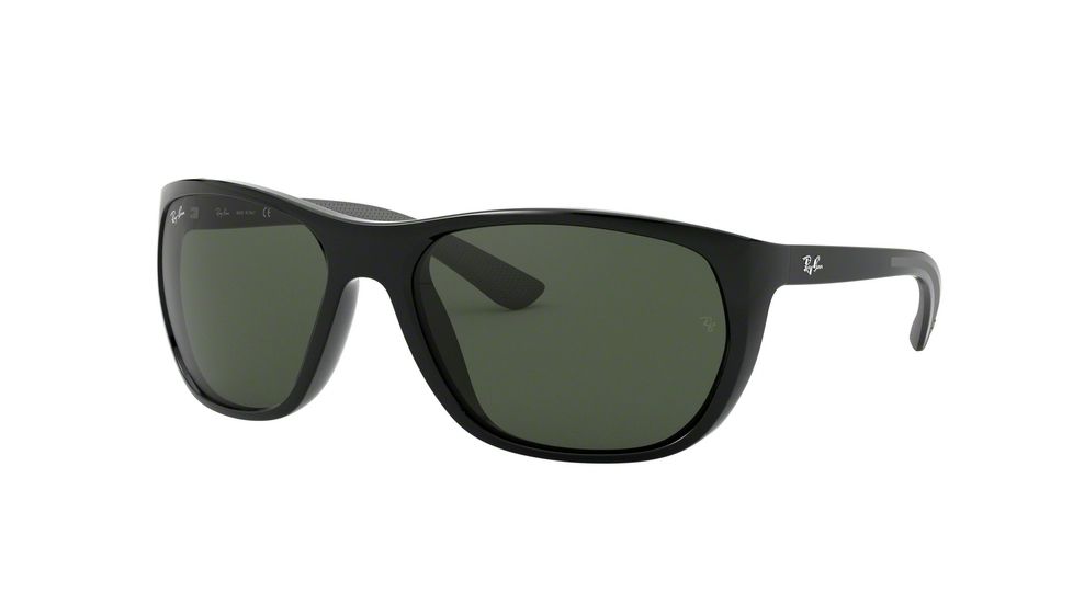 Ray-Ban RB4307 Progressive Prescription Sunglasses, 61mm, Black, RB4307-601-71-61-PRO