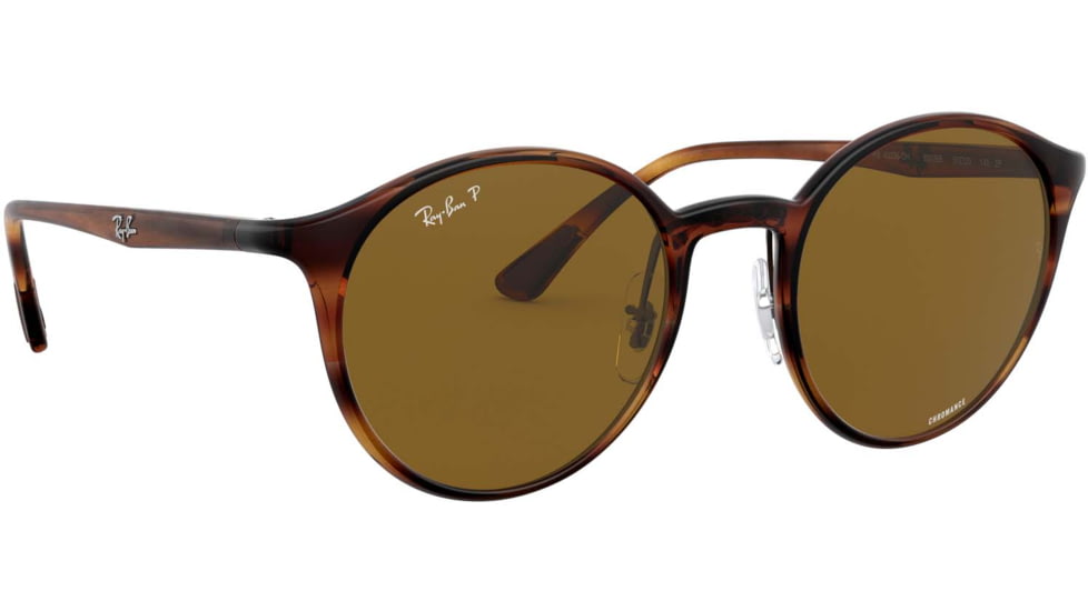 Ray-Ban RB4336CH Sunglasses, Striped Red Havana, 50, RB4336CH-820-BB-50