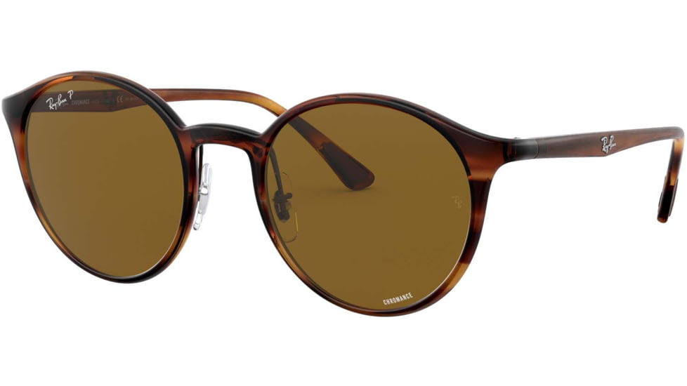 Ray-Ban RB4336CH Sunglasses, Striped Red Havana, 50, RB4336CH-820-BB-50