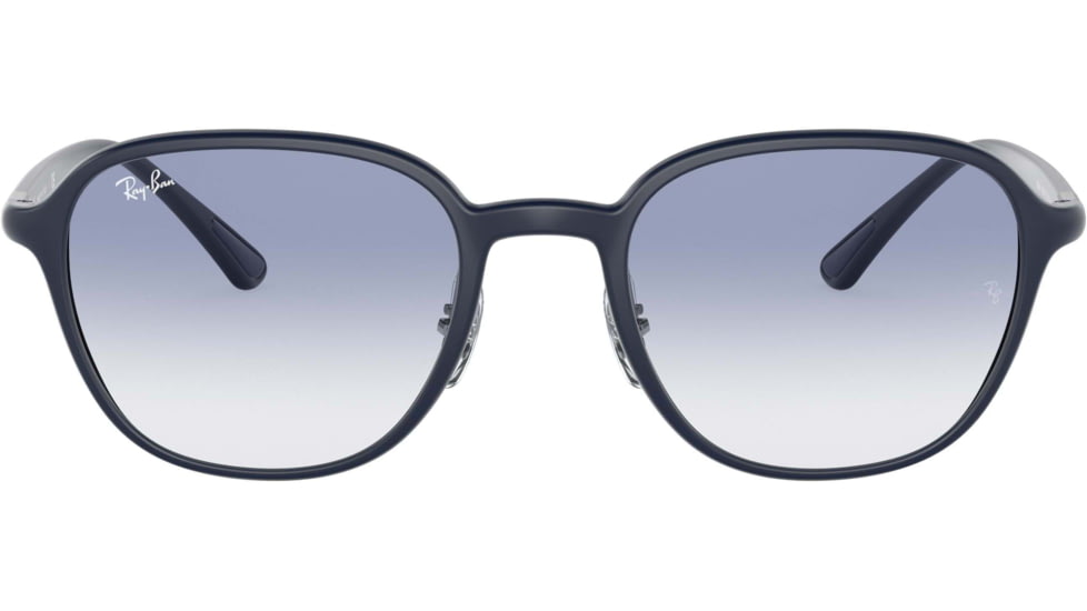 Ray-Ban RB4341 Sunglasses, Clear Gradient Light Blue Lenses, Sanding Dark Blue, 51, RB4341-633119-51