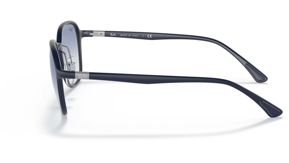 Ray-Ban RB4341 Sunglasses, Clear Gradient Light Blue Lenses, Sanding Dark Blue, 51, RB4341-633119-51