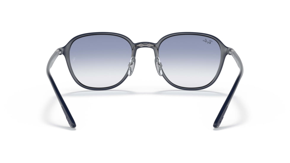 Ray-Ban RB4341 Sunglasses, Clear Gradient Light Blue Lenses, Sanding Dark Blue, 51, RB4341-633119-51