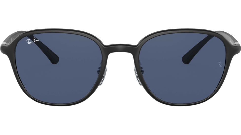 Ray-Ban RB4341 Sunglasses, Dark Blue Lenses, Sanding Black, 51, RB4341-601S80-51