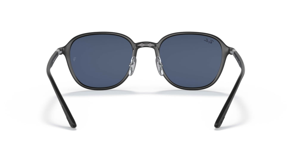 Ray-Ban RB4341 Sunglasses, Dark Blue Lenses, Sanding Black, 51, RB4341-601S80-51