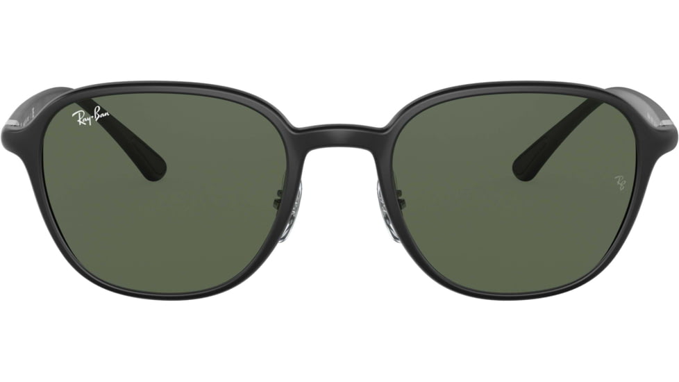 Ray-Ban RB4341 Sunglasses, Dark Green Lenses, Sanding Black, 51, RB4341-601S71-51