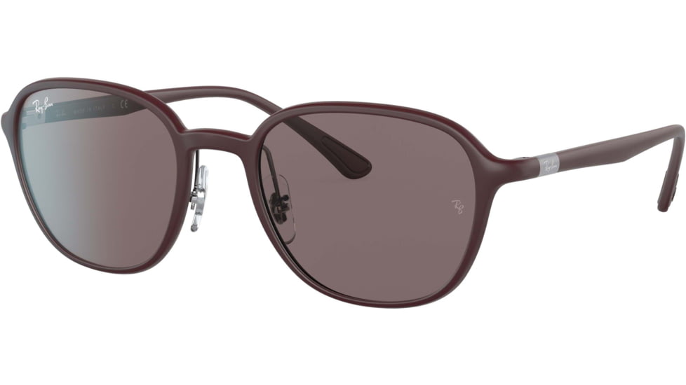 Ray-Ban RB4341 Sunglasses, Violet Lenses, Sanding Dark Violet, 51, RB4341-64457N-51
