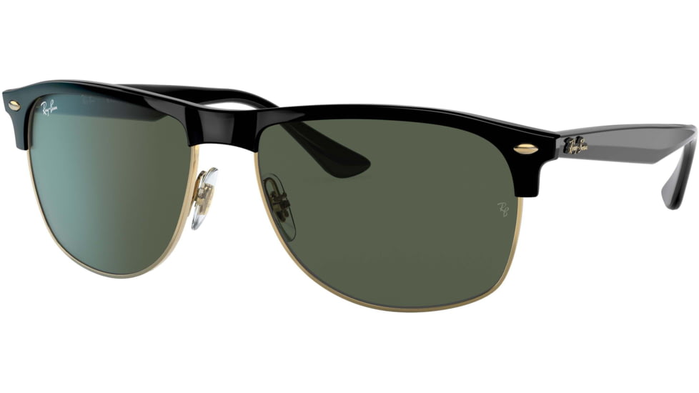 Ray-Ban RB4342 Sunglasses, Black, Dark Green, 59, RB4342-601-71-59