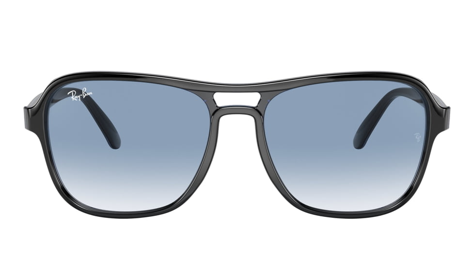 Ray-Ban RB4356 State Side Sunglasses, Transparent Blue Frame, Clear Gradient Blue Lens, 58, RB4356-66033F-58