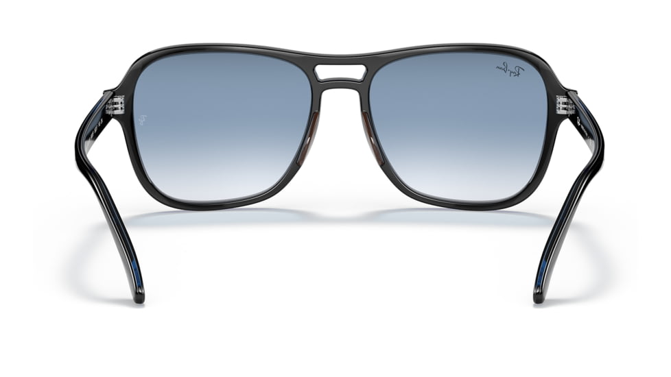 Ray-Ban RB4356 State Side Sunglasses, Transparent Blue Frame, Clear Gradient Blue Lens, 58, RB4356-66033F-58