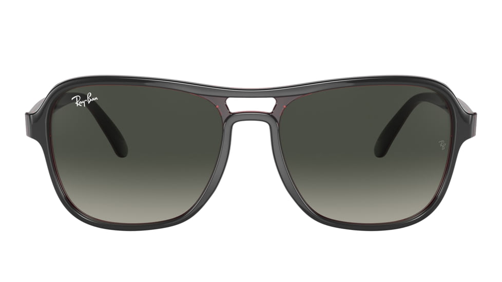 Ray-Ban RB4356 State Side Sunglasses, Transparent Grey Frame, Grey Gradient Lens, 58, RB4356-660571-58