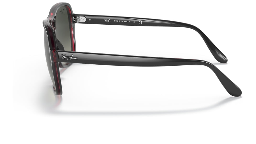 Ray-Ban RB4356 State Side Sunglasses, Transparent Grey Frame, Grey Gradient Lens, 58, RB4356-660571-58