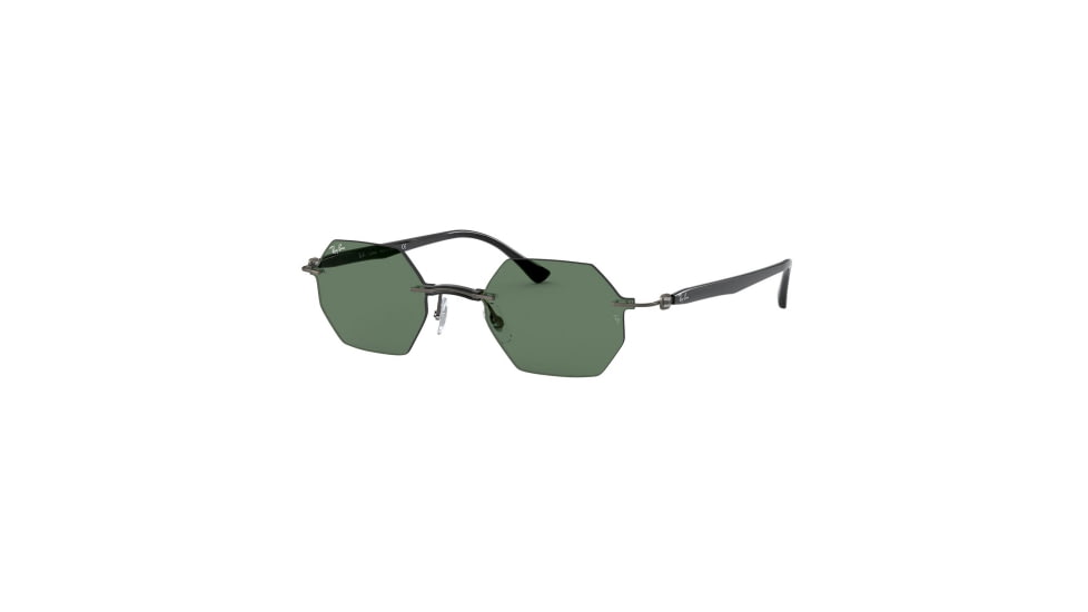 Ray-Ban RB8061 Sunglasses 154/71-53 - , Dark Green Lenses