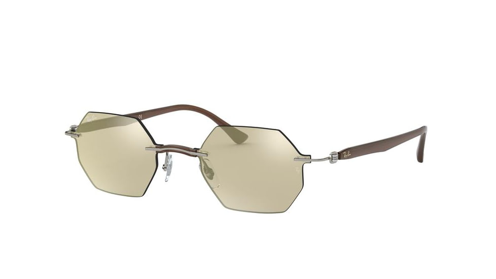 Ray-Ban RB8061 Sunglasses 159/5A-53 - , Light Brown Mirror Gold Lenses