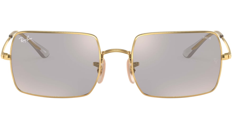 Ray-Ban Rectangle 1969 Sunglasses 001/B3-54 - , Photo dark grey mirror gold Lenses