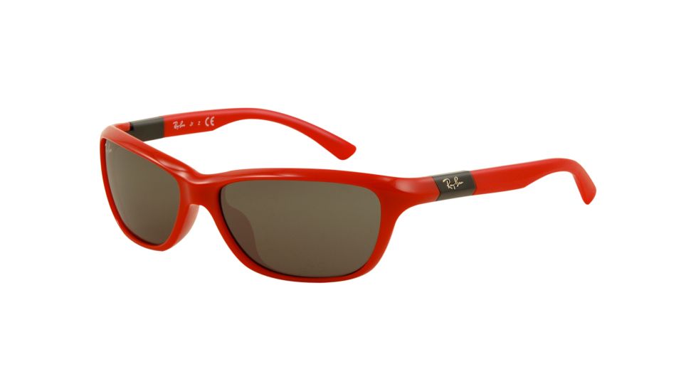 Ray-Ban RJ9054S Single Vision Prescription Sunglasses RJ9054S-189-71-5113 - Lens Diameter 51 mm, Frame Color Red