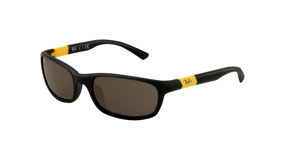 Ray-Ban RJ9056S Single Vision Prescription Sunglasses RJ9056S-195-87-5016 - Lens Diameter 50 mm, Frame Color Matte Black