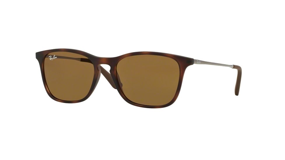 Ray-Ban RJ9061S Sunglasses 700673-49 - Rubber Havana Frame, Dark Brown Lenses