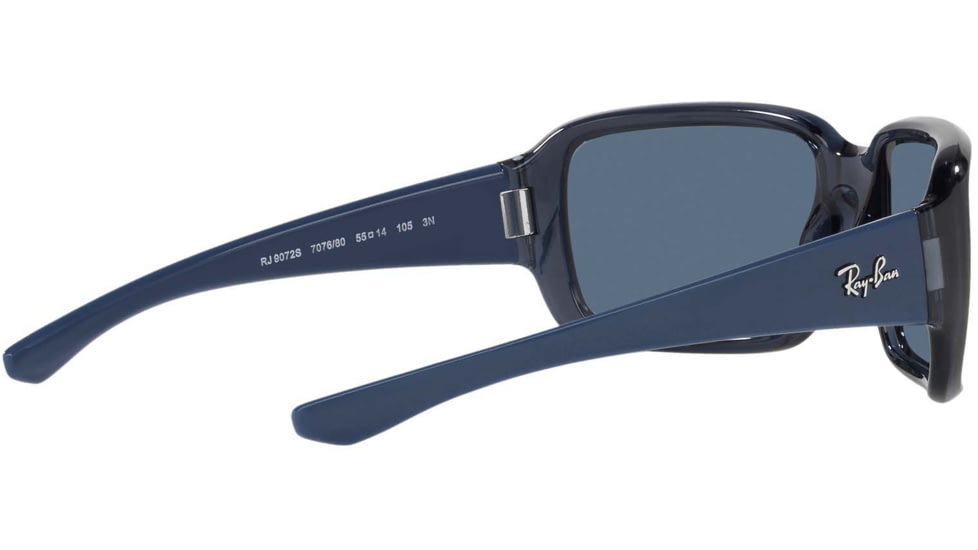 Ray-Ban RJ9072S Sunglasses - Kids, Transparent Blue, Dark Blue, 51, RJ9072S-707680-51
