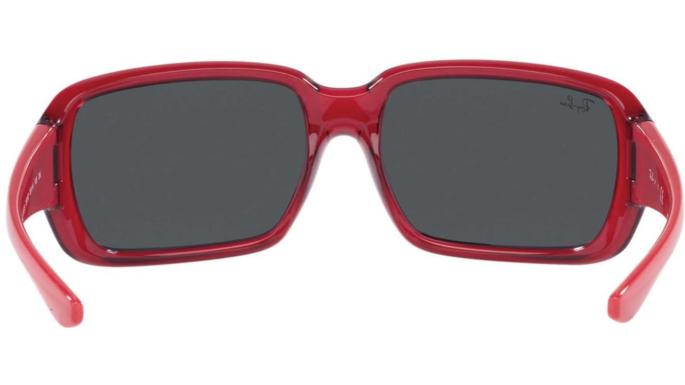 Ray-Ban RJ9072S Sunglasses - Kids, Transparent Red, Dark Grey, 51, RJ9072S-707787-51