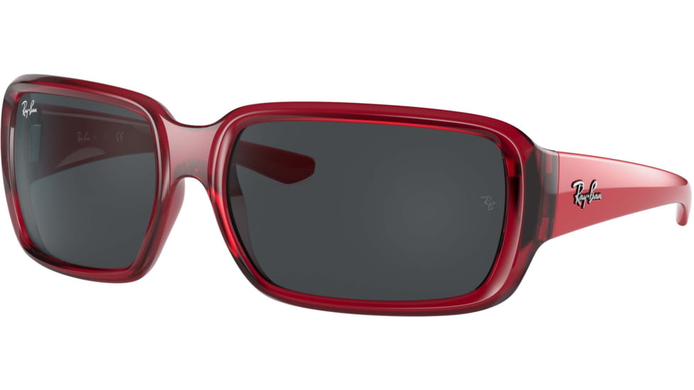 Ray-Ban RJ9072S Sunglasses - Kids, Transparent Red, Dark Grey, 51, RJ9072S-707787-51