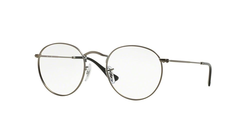 Ray-Ban ROUND METAL RX3447V Eyeglass Frames 2620-50 - Matte Gunmetal Frame