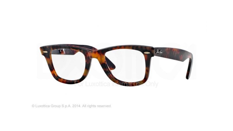 Ray-Ban RX5121 Progressive Eyeglasses - Yellow Havana Frame / 47 mm Prescription Lenses, 2291-4722