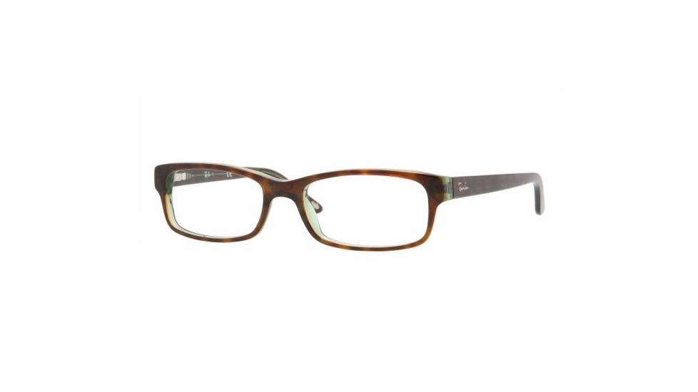 Ray-Ban RX5187 SV Prescription Eyeglasses - Havana/Green Frame / 50 mm Prescription Lenses, 2445-5016