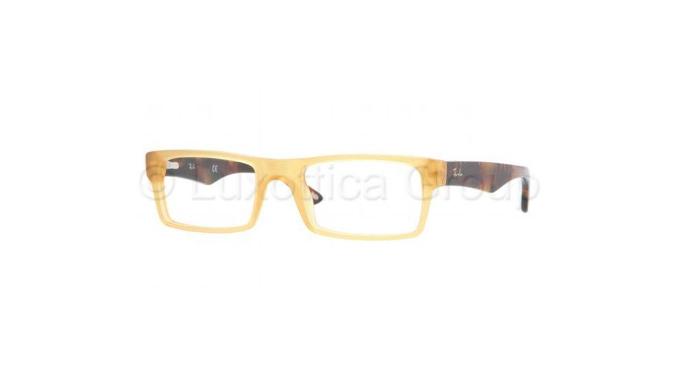 Ray-Ban RX5202 Bifocal Eyeglasses - Opaline Yellow Frame / 53 mm Prescription Lenses, 2289-5319