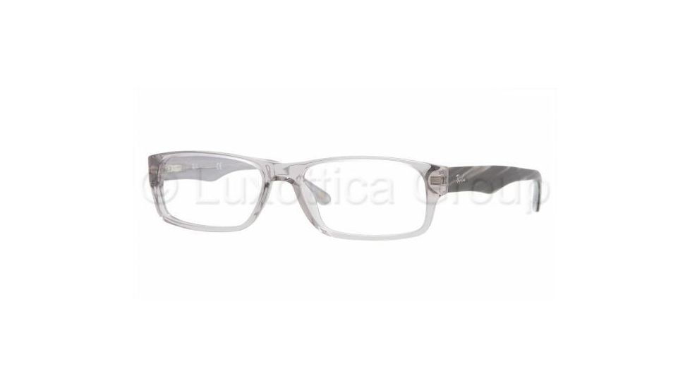 Ray-Ban RX 5203 Eyeglasses Styles - Gray Transparent Frame w/Non-Rx 53 mm Diameter Lenses, 2467-5316